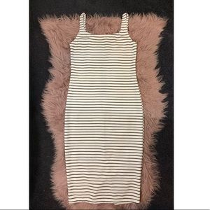 Black & white stripe dress.